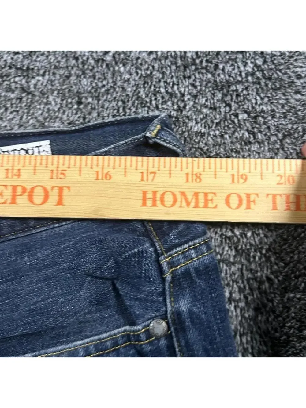 Y2K skater grunge indie urban pipeline baggy bootcut jeans - fits 35x29